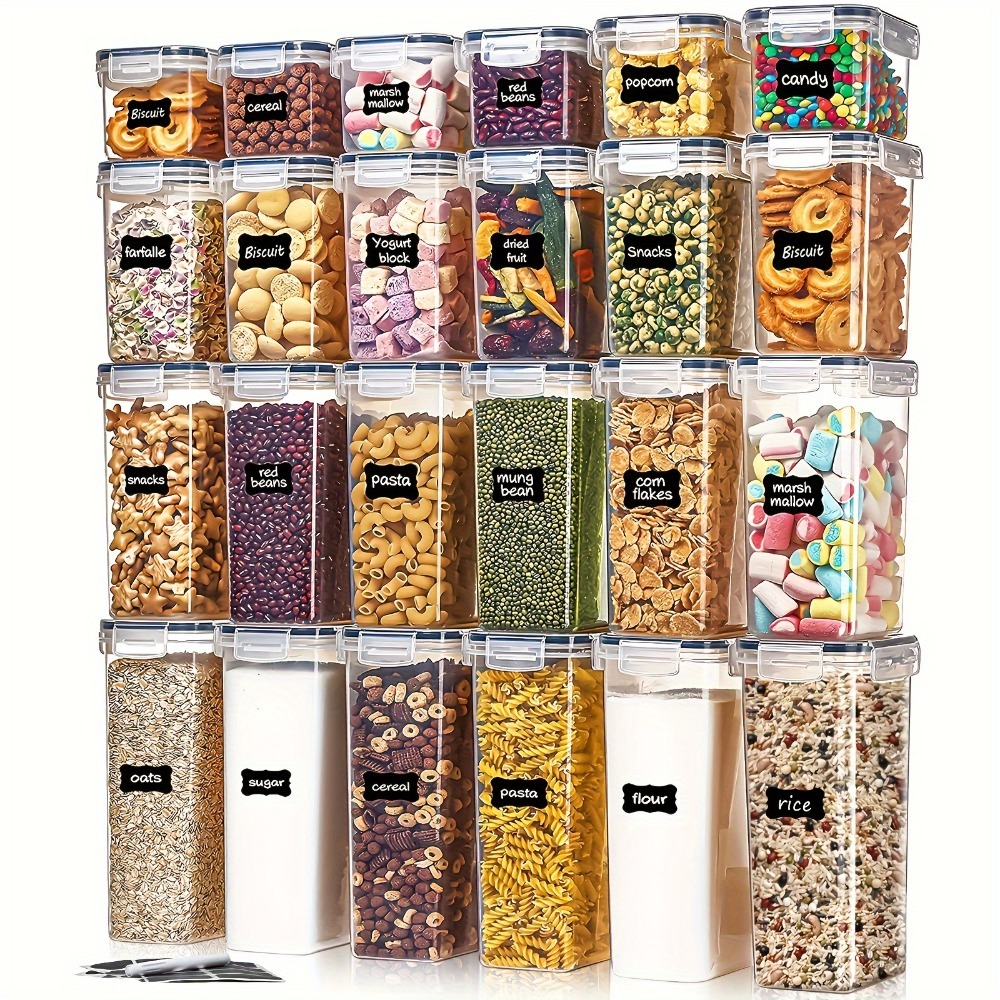 Commercial Kitchen Utensil Organizer - 24 Stuks Voedsel Opslag Containers 12
