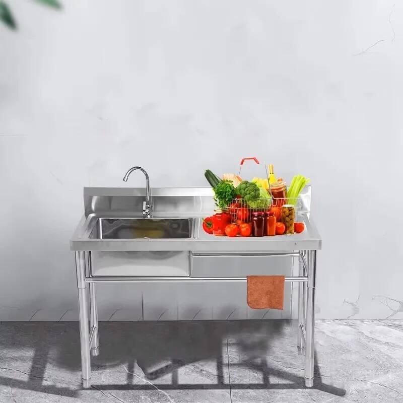 Commercial Kitchen Double Sink - Commerciële roestvrijstalen spoelbakken voor de keuken,