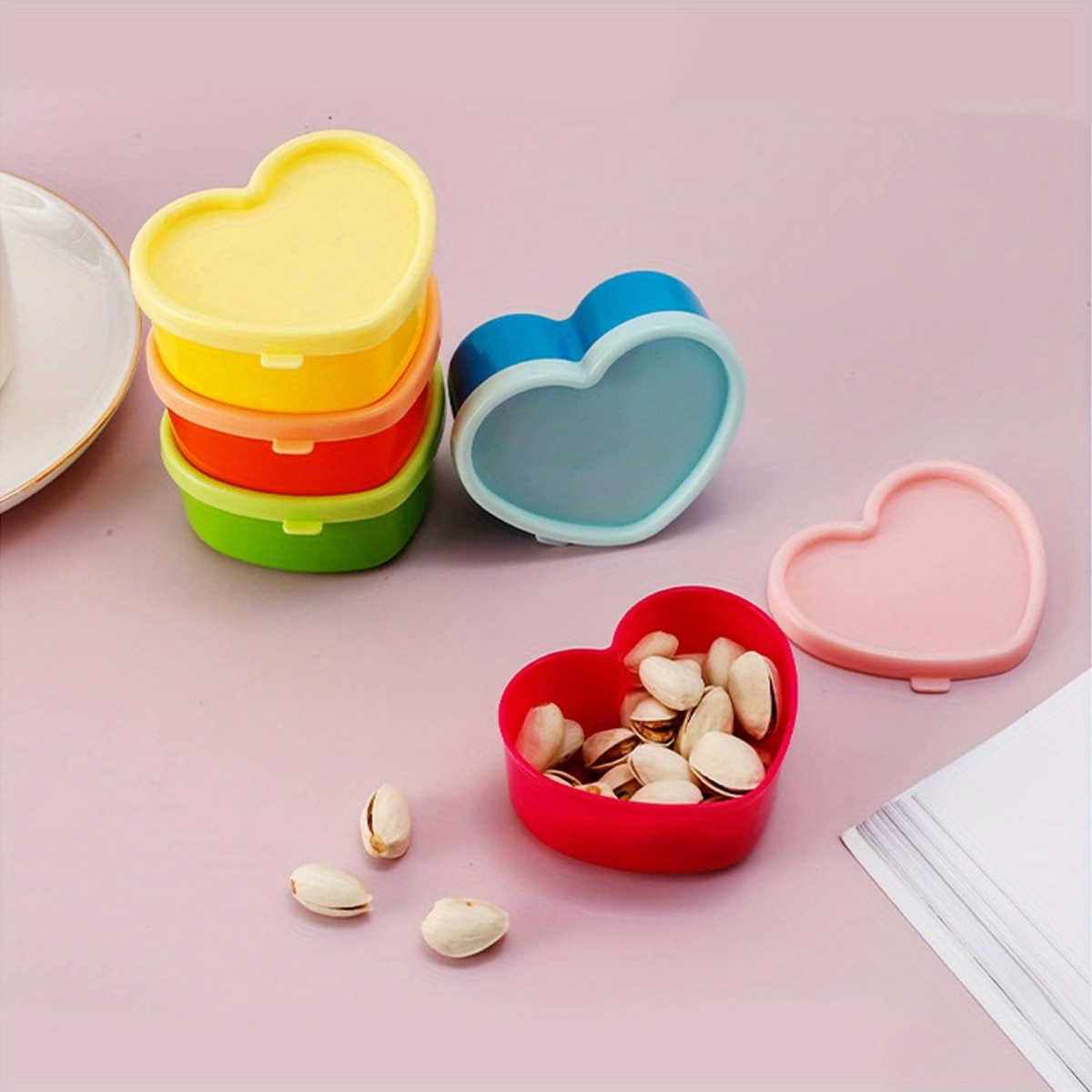 Commercial Kitchen Utensil Organizer - 5PCS Mini Lunchbox Condiment Opbergdoos Met