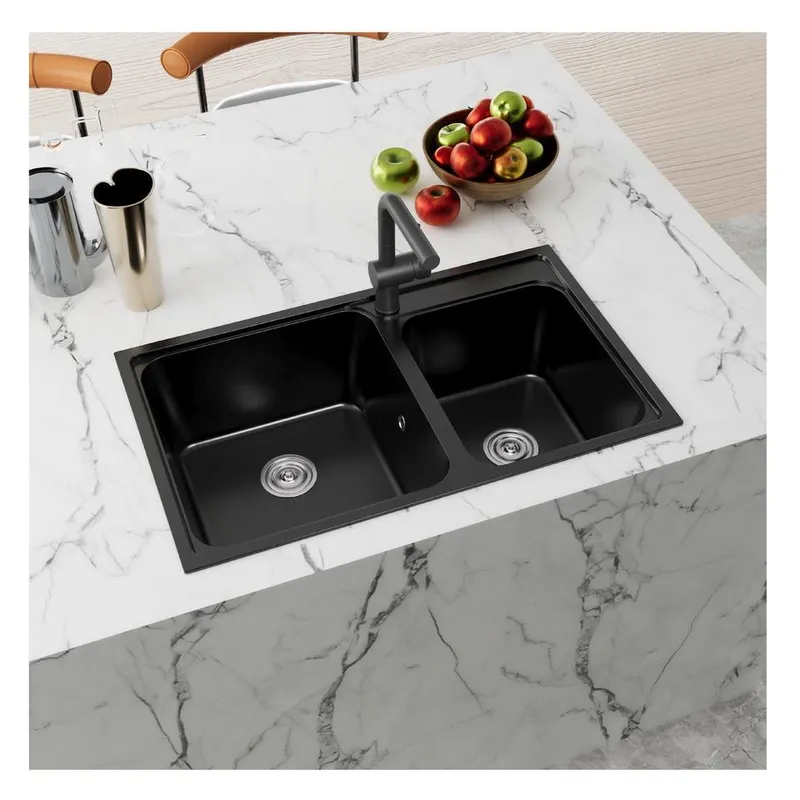 Commercial Kitchen Double Sink - SMC Dubbele Spoelbak Hoge Sterkte Waterdicht