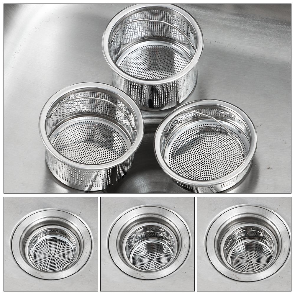 Commercial Kitchen Bin - Gootsteen Roestvrijstalen Zeef Stopper Afvalplug Riool
