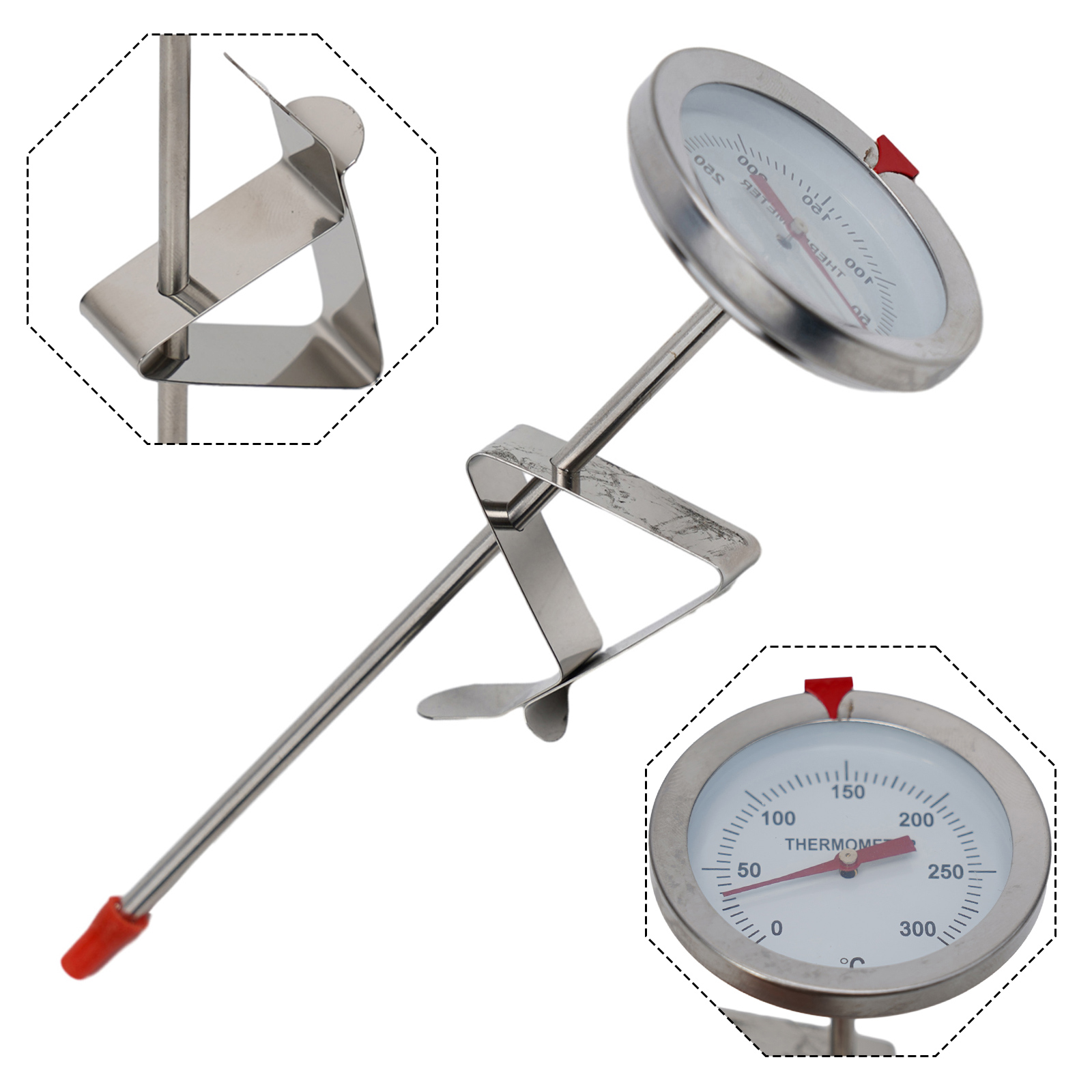 Commercial Kitchen Equipment List - Roestvrijstalen sondethermometer Keukengereedschap Kooktemperatuurmeter 0 ~