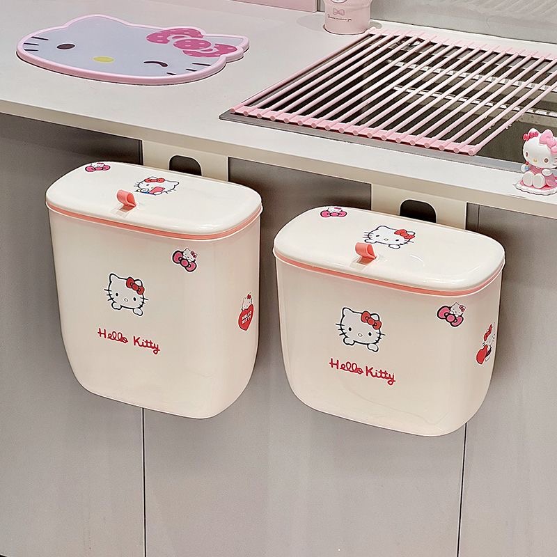 Commercial Kitchen Bin - Kawaii Cartoon Waterdichte Sticker Hangende Prullenbak