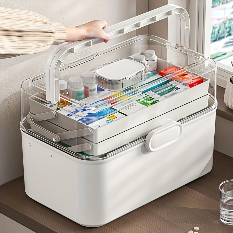 Commercial Kitchen Utensil Organizer - Medicijnopbergdoos/distributiedoos met doorzichtig deksel en grote
