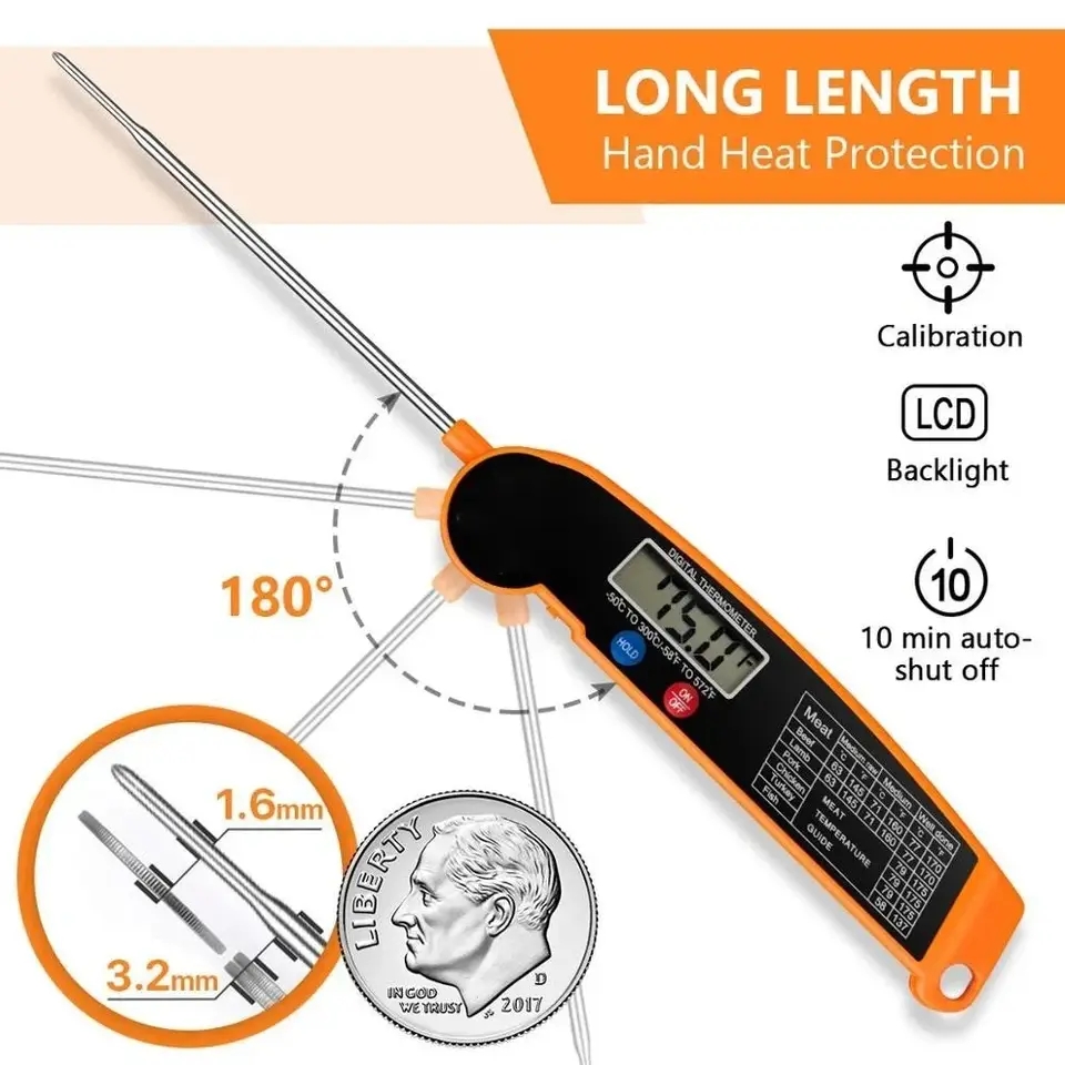 Commercial Kitchen Equipment List - Waterdichte digitale keukenthermometer voor vlees met