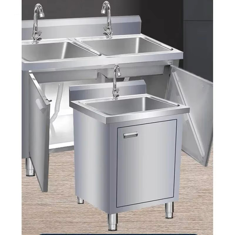 Commerciële metalen spoelbakke - Commercial Kitchen Double Sink recensie en prijs