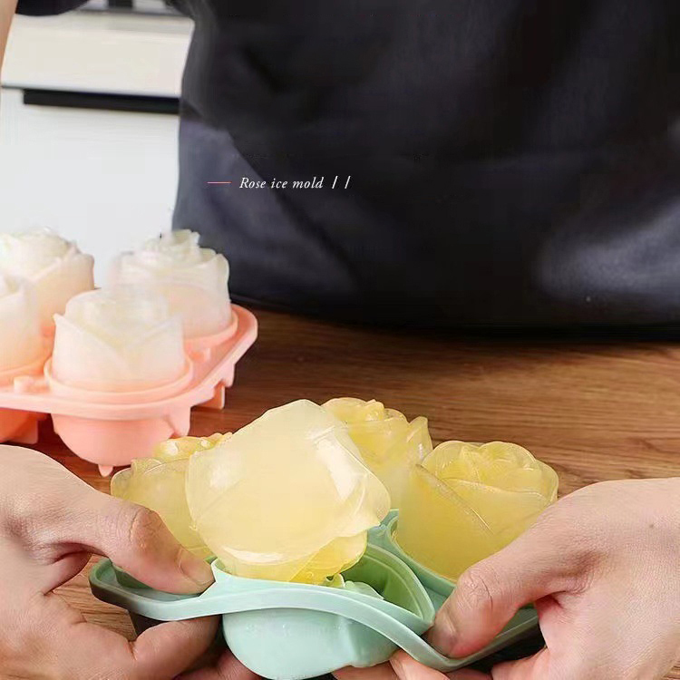 3D Rose Ice Mallen 4 Gaten Ijs - Commercial Kitchen Utensil Holder recensie en prijs
