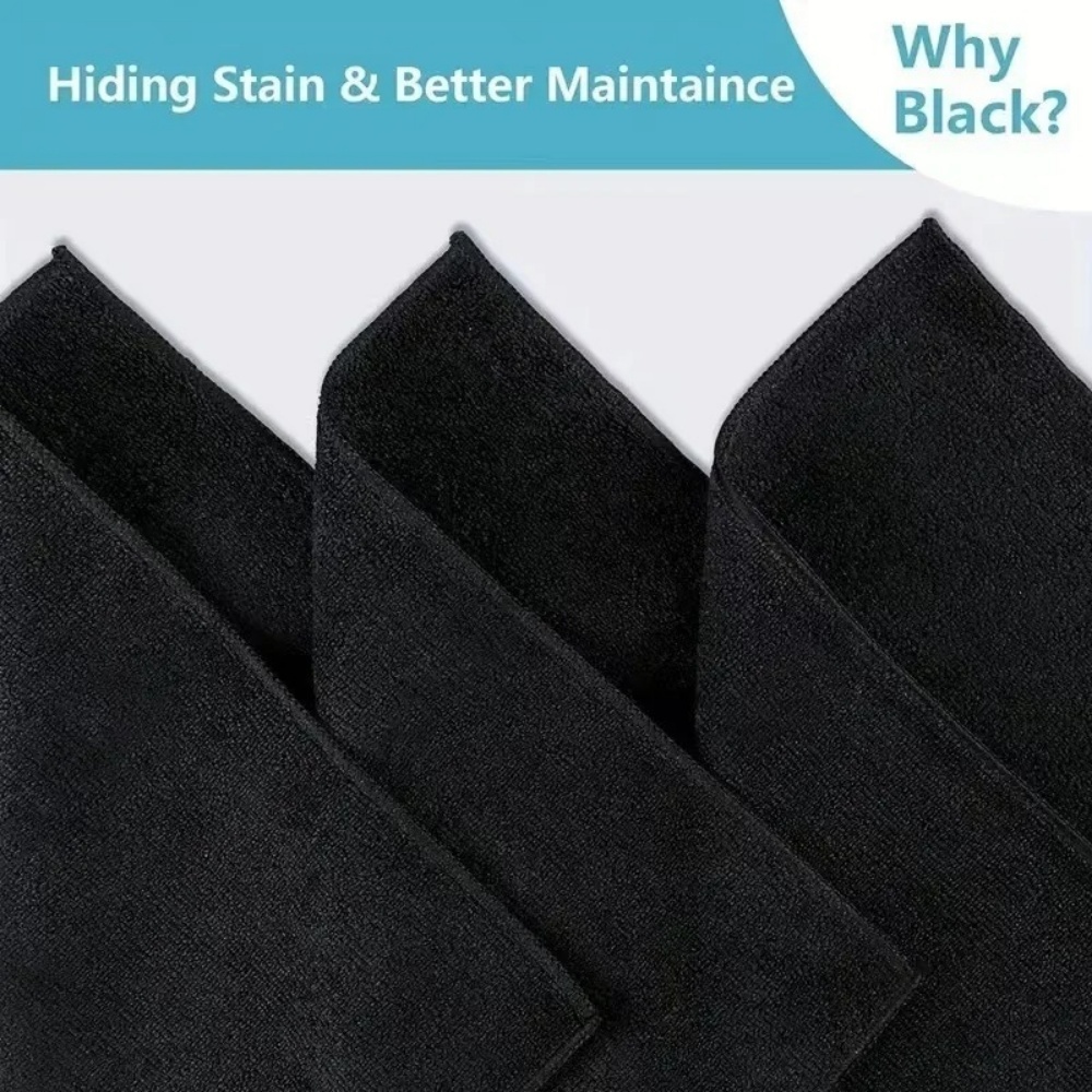 Zwarte microvezel reinigingsdo - Commercial Kitchen Towels recensie en prijs
