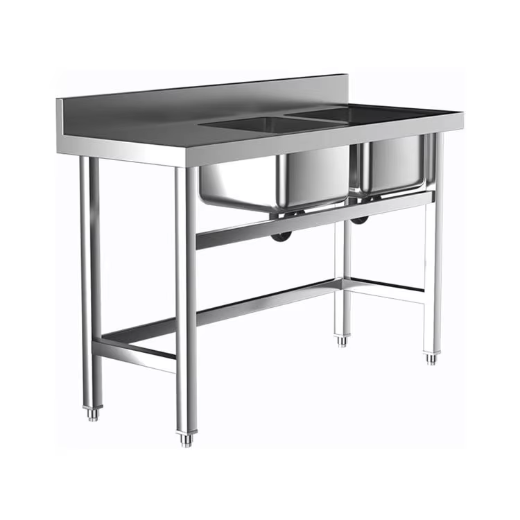 Commerciële hotelkeukenapparat - Commercial Kitchen Double Sink recensie en prijs