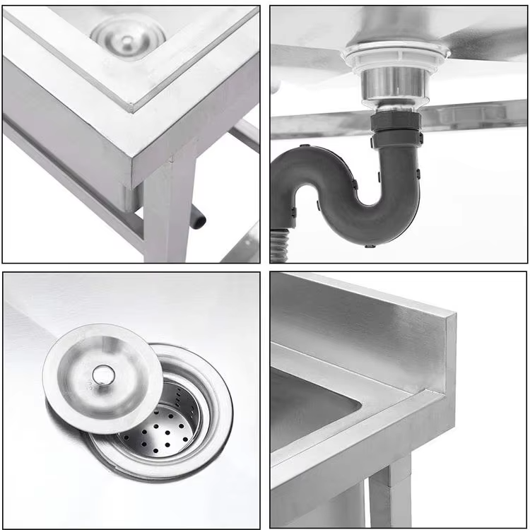 Commerciële hotelkeukenapparat - Commercial Kitchen Double Sink recensie en prijs
