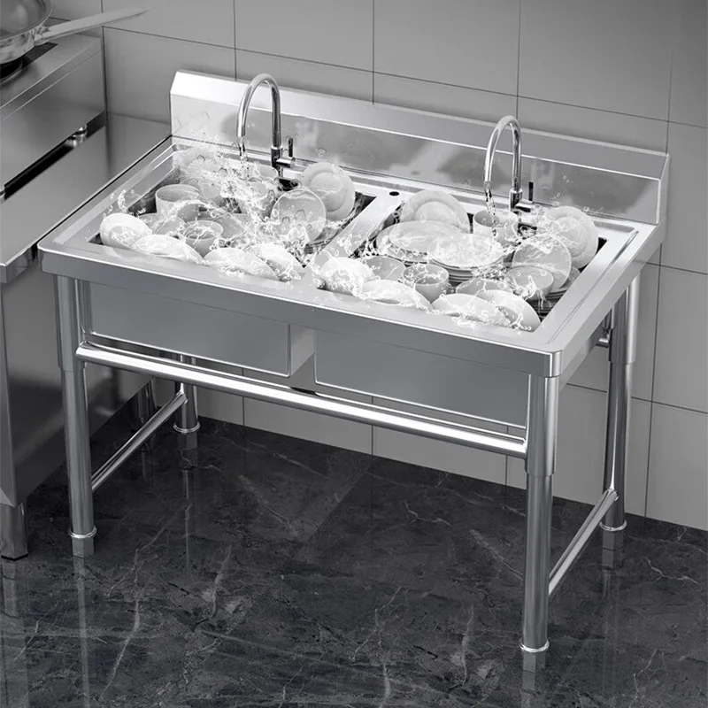 Keukenkraan—Commerciële cafeta - Commercial Kitchen Double Sink recensie en prijs