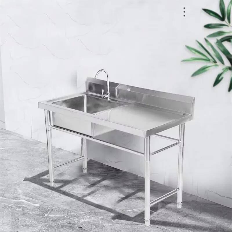 Commerciële geïntegreerde roes - Commercial Kitchen Double Sink recensie en prijs